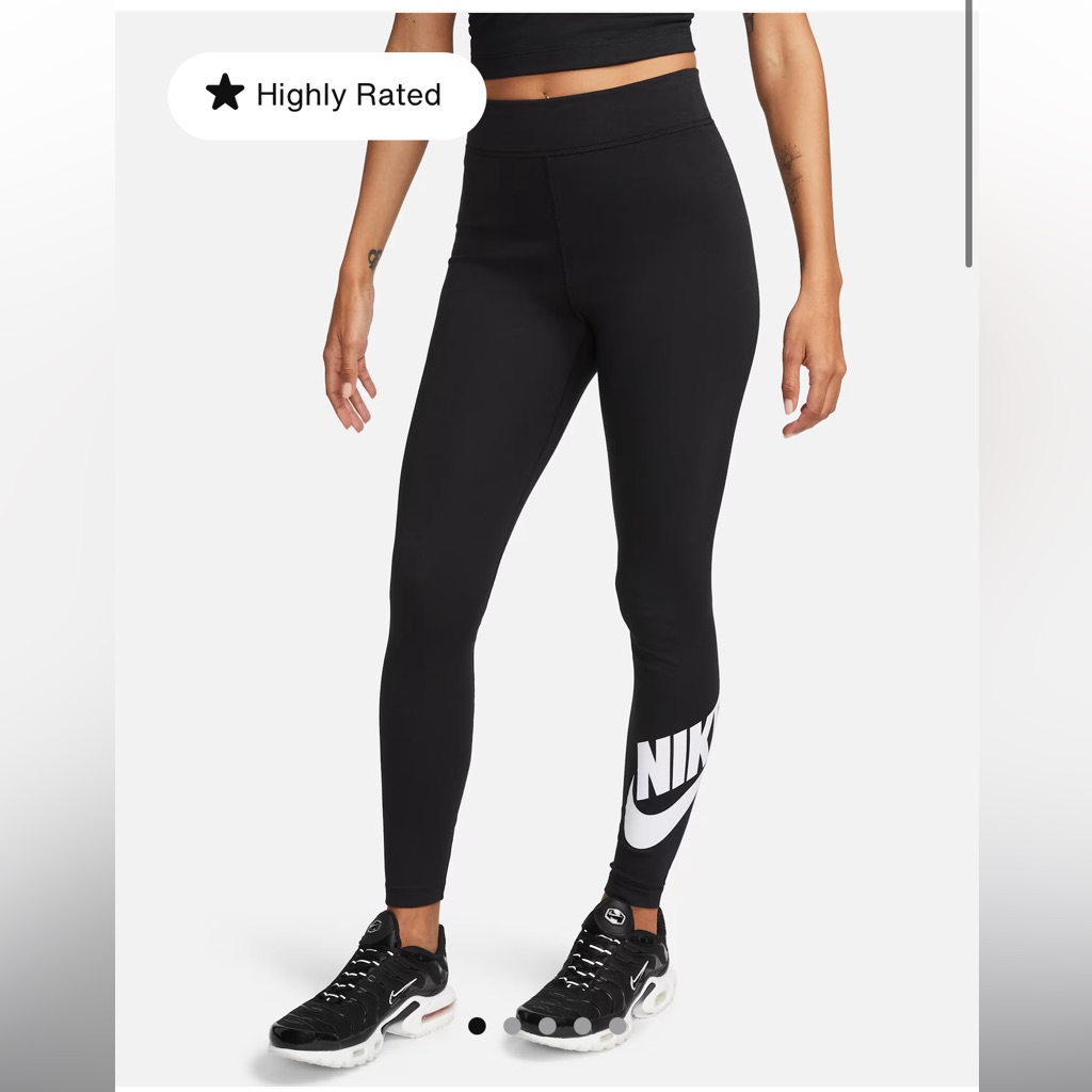 Nike Sportswear Classics, Women's High-Waisted Graphic Leggings, Size Medium